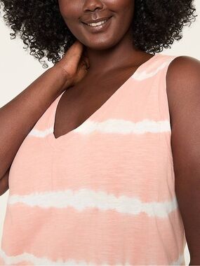 NWOT Peachy Coral Swing V-Neck Tank Dress 14/16